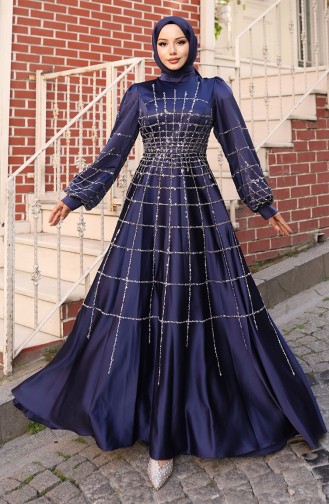 Habillé Hijab Bleu parlement 6249-06