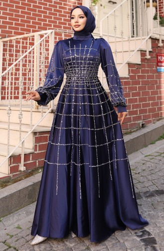 Habillé Hijab Bleu parlement 6249-06