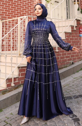 Habillé Hijab Bleu parlement 6249-06