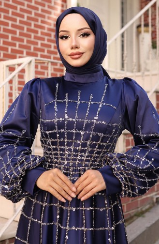 Habillé Hijab Bleu parlement 6249-06