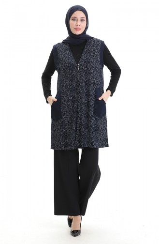 Gilet Sans Manches Bleu Marine 994727B-02