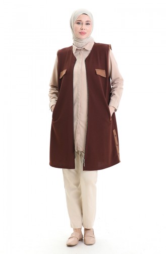 Tobacco Brown Gilet 994763-04