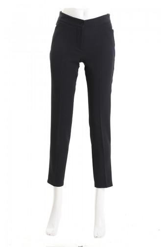 Düz Paça Pantolon 4004-04 Siyah