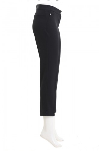 Düz Paça Pantolon 4004-04 Siyah