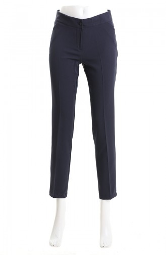 Düz Paça Pantolon 4004-05 Lacivert