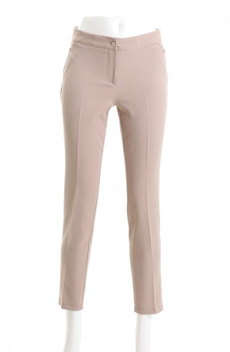 Düz Paça Pantolon 4004-06 Sütlü kahve