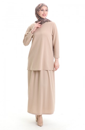 Burgu İkili Takim 992607-04 Krem