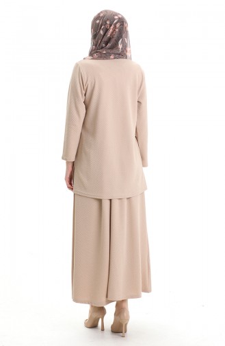 Burgu İkili Takim 992607-04 Krem