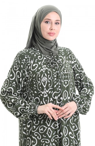 Khaki Hijab Kleider 994585B-02