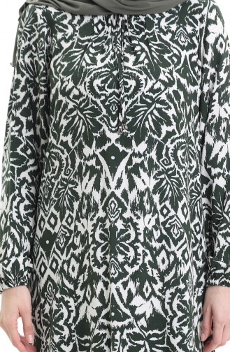 Khaki Hijab Kleider 994585C-02