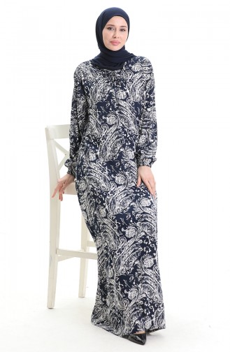 Robe Hijab Bleu Marine 994585E-01