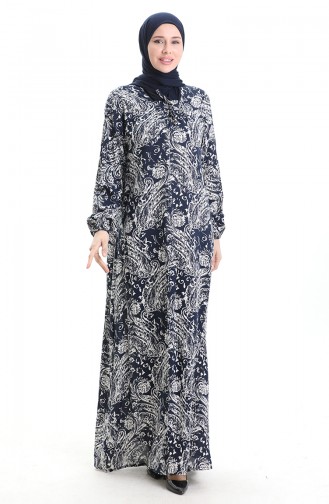 Robe Hijab Bleu Marine 994585E-01