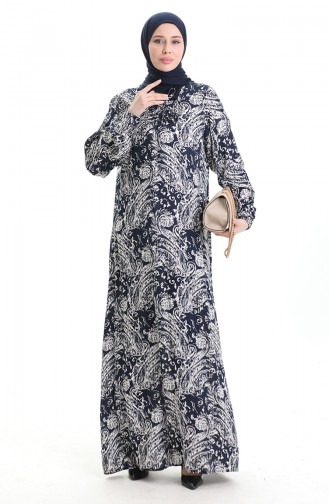 Robe Hijab Bleu Marine 994585E-01
