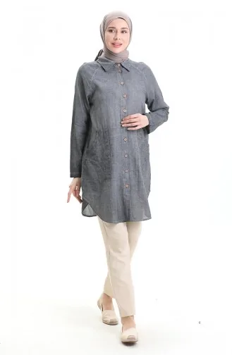Authentic Shirt Tunic 0535-01 Gray 0535-01