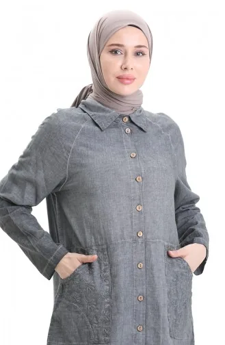Authentic Shirt Tunic 0535-01 Gray 0535-01