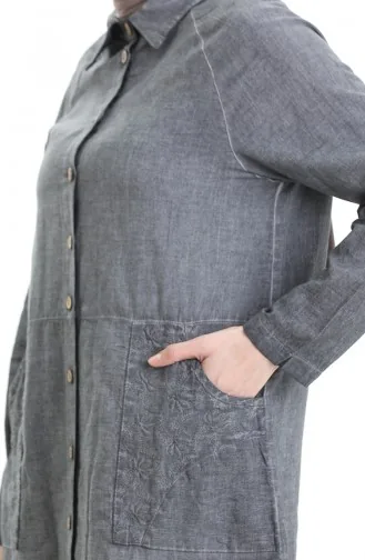 Authentic Shirt Tunic 0535-01 Gray 0535-01