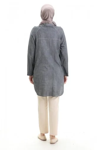 Authentic Shirt Tunic 0535-01 Gray 0535-01