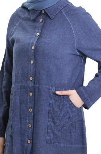 Authentische Hemdtunika 0535-03 Indigo 0535-03