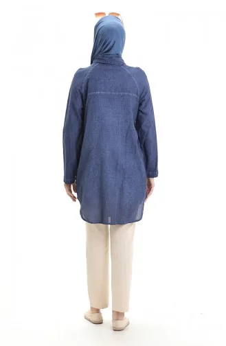 Authentische Hemdtunika 0535-03 Indigo 0535-03