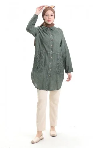Authentische Hemdtunika 0535-05 Khaki 0535-05