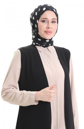 Schwarz Strickjacke 8747A-01