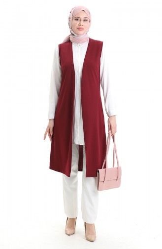 Gilet Sans Manches Bordeaux 8748-02