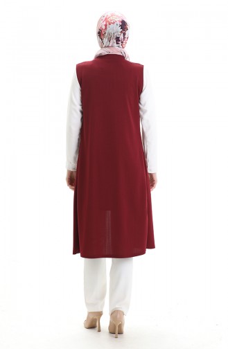 Gilet Sans Manches Bordeaux 8748-02