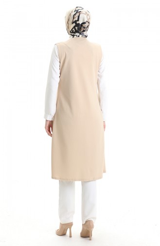Beige Waistcoats 8748-03