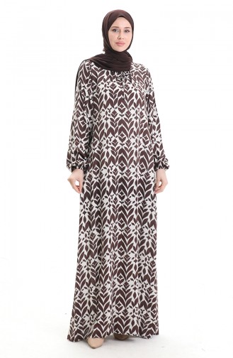 Brown İslamitische Jurk 994585A-02