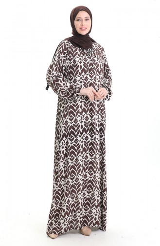 Brown İslamitische Jurk 994585A-02