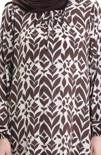 Brown İslamitische Jurk 994585A-02