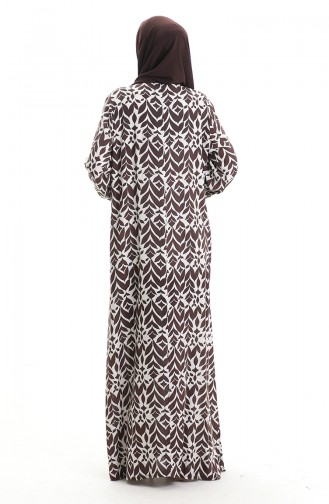 Brown İslamitische Jurk 994585A-02