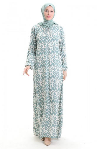 Robe Hijab Vert menthe 994585A-05