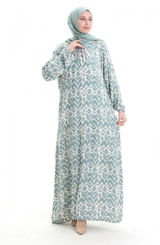 Robe Hijab Vert menthe 994585A-05
