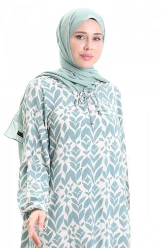 Robe Hijab Vert menthe 994585A-05
