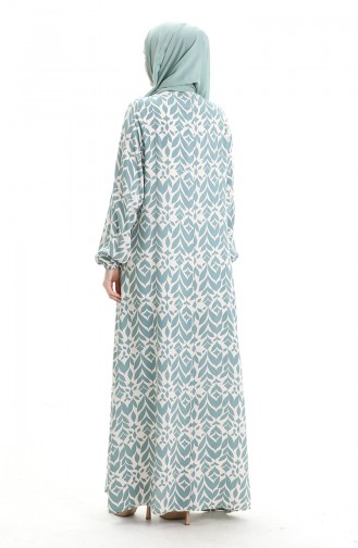 Robe Hijab Vert menthe 994585A-05