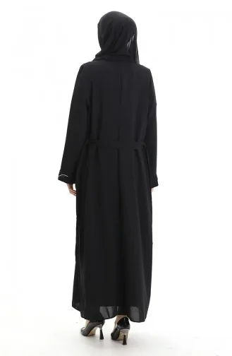 Plus Size Honingraatstof Tweedelig Pak 6208-01 Zwart 6208-01