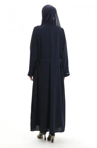 Plus Size Honingraatstof Tweedelig Pak 6208-02 Marineblauw 6208-02