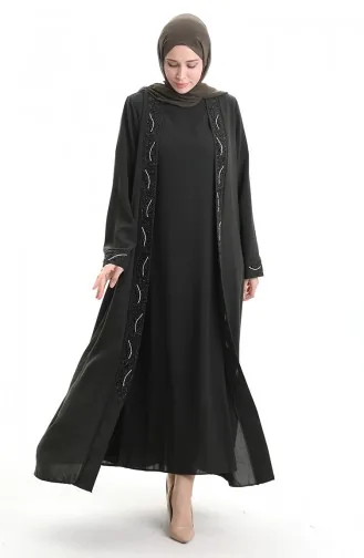 Plus Size Honingraatstof Tweedelig Pak 6208-03 Khaki 6208-03