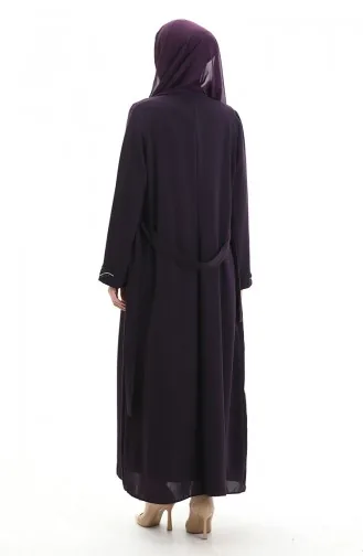 Plus Size Honingraatstof Tweedelig Pak 6208-04 Pruim 6208-04