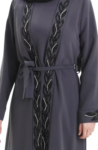 Plus Size Honingraatstof Tweedelig Pak 6208-05 Grijs 6208-05