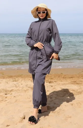 Hijab-badpak Met Tas 5035-03 Antraciet 5035-03