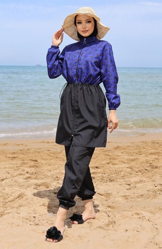 Ebrar Maillot De Bain Hijab Taille Elastique 5039-02 Saks 5039-02