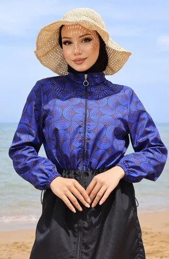 Ebrar Elastic Waist Hijab Swimsuit 5039-02 Saks 5039-02