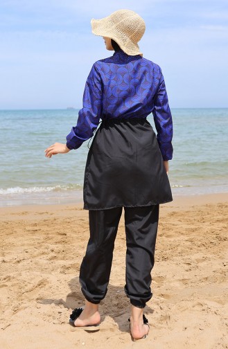 Ebrar Maillot De Bain Hijab Taille Elastique 5039-02 Saks 5039-02