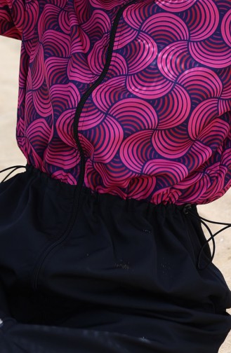 Ebrar Hijab-badpak Met Elastische Taille 5039-04 Kersen 5039-04