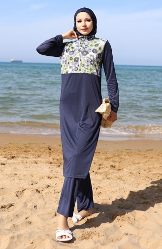 Navy Blue Swimsuit Hijab 2506-01