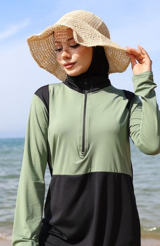 Weinrot Hijab Badeanzug 2508-03