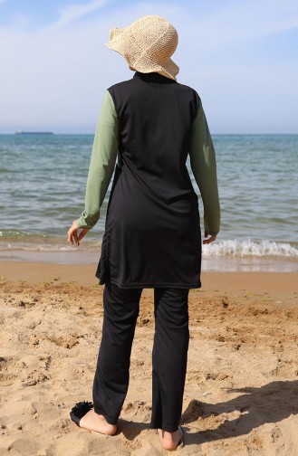 Weinrot Hijab Badeanzug 2508-03