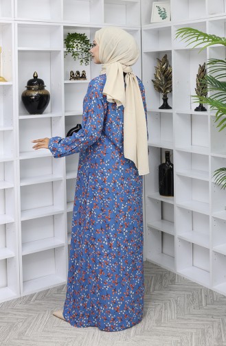 Indigo Hijab Dress 0055-01